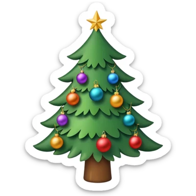 xmas tree sticker