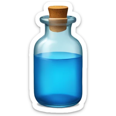 blue vial sticker