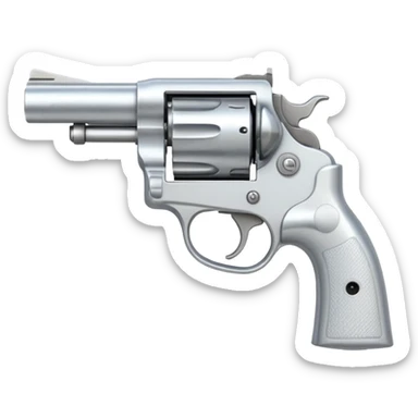 white COLT REVOLVER sticker