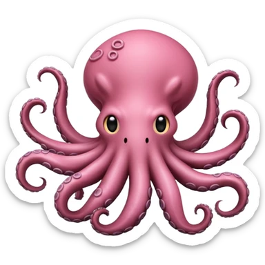 Gato de color rosa que se parezca a un pulpo sticker