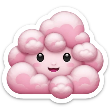 Pink clouds  sticker