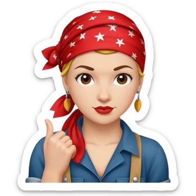 Rosie the riviter sticker
