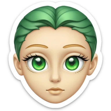 A gorgeous green human iris in ultra stunning detail sticker