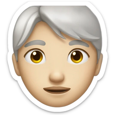 Closing eyes with hands sticker