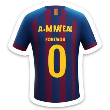 Barcelona fc jersey sticker