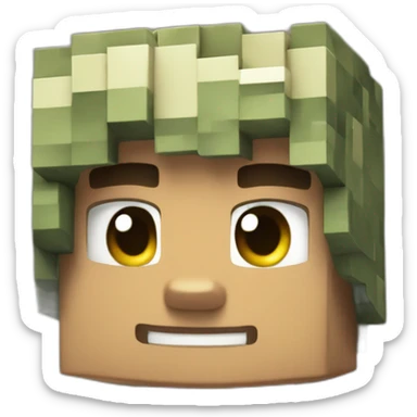 Minecraft heureux sticker
