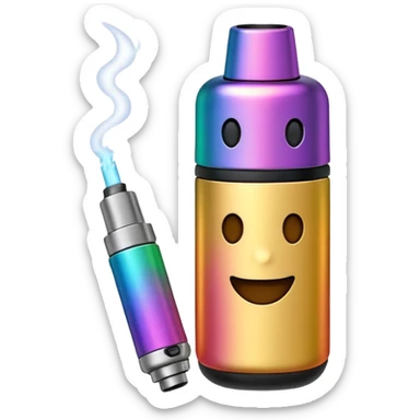 Make a vape emoji sticker