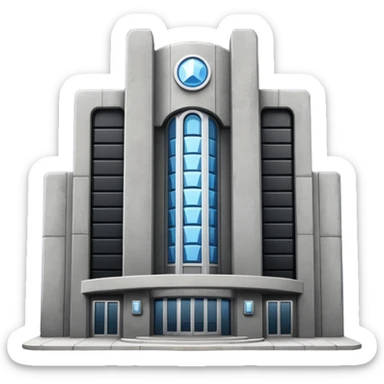 The dark building of the vodka  sticker