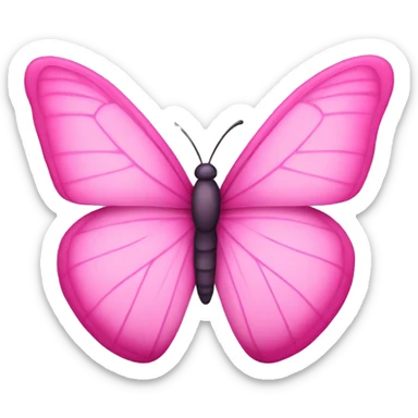 pink butterfly  sticker