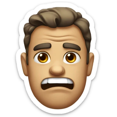 disgust expression sticker