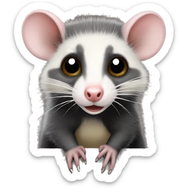 The Virginia opossum  sticker