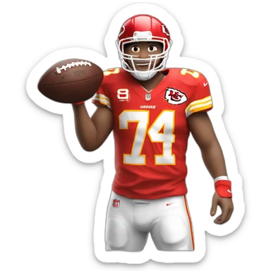 kansas chiefs football jersey with number 87 on it sticker