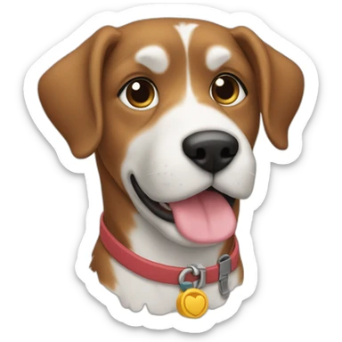 Girl-dog hikking sticker