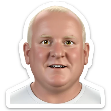 bald boy smiling portrait sticker