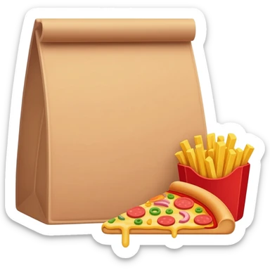 food delivery fast food sticker