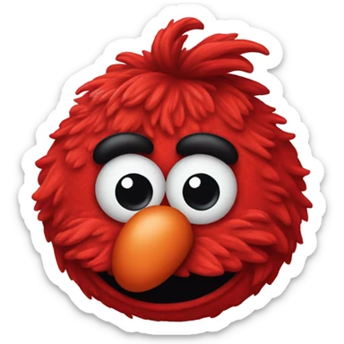 Cute Elmo head sticker