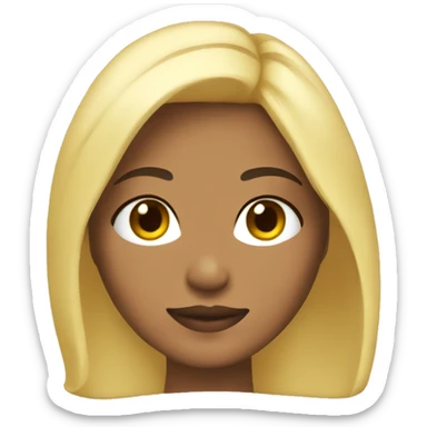 morena skin with blonde hair sticker