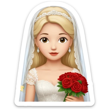 american Bride, traditonal. culture. sticker