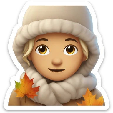 cute cozy autumn  sticker