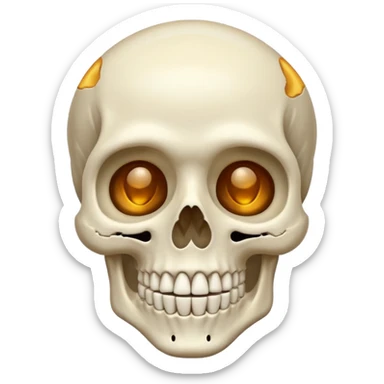 spooky skeleton sticker