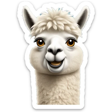Alpaca who ask sticker