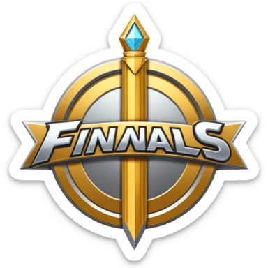 JUEGO THE FINALS LOGO sticker