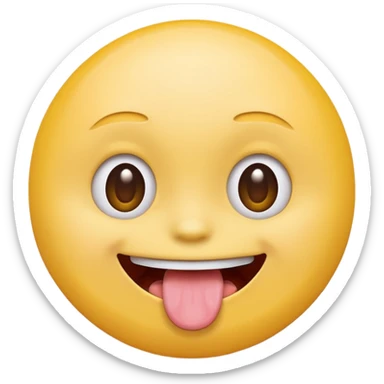 Doing the tongue out trend with the circle head one the normal yellow head sticker