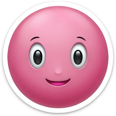 Pink ball sticker