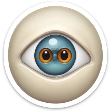 An eyeball with eyes sticker