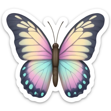 pastel butterfly emoji sticker