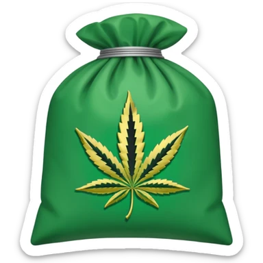 Weed pound baggie with the name Dolla Den and a logo sticker
