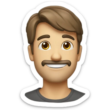 Ecriteau avec inscription "c moi je t'aime" sticker