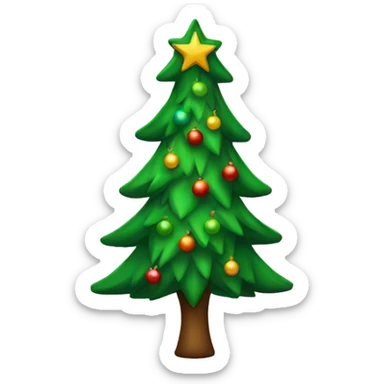 Christmas tree sticker
