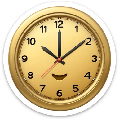 Clock it emoji sticker