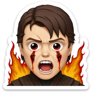 anakin skywalker nightmare scene rots sticker