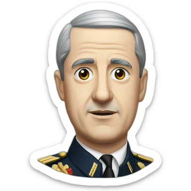 Charles de Gaulle sticker