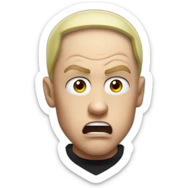angry Eminem sticker