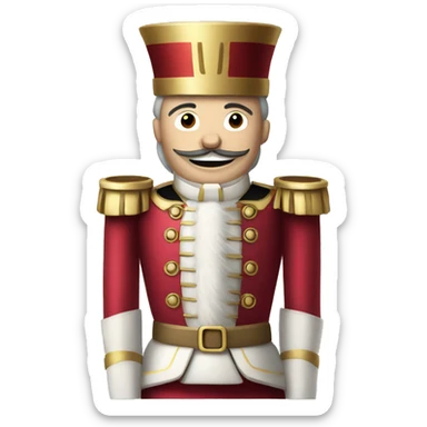 christmas nutcracker full body sticker
