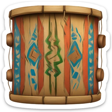 tambor caja vallenata sticker