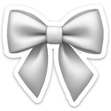 white bow sticker