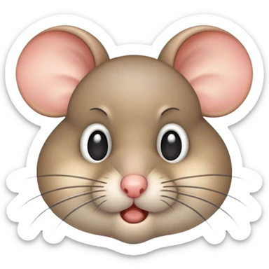 Mouse cursing sticker
