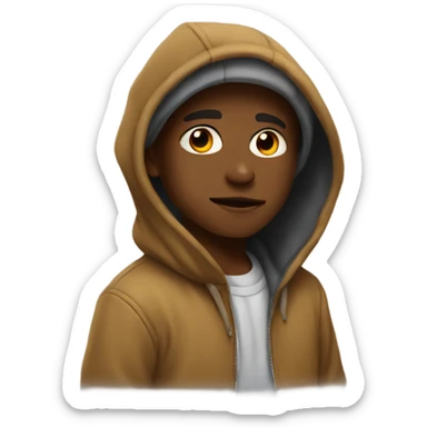 cool boys in hoodies sticker