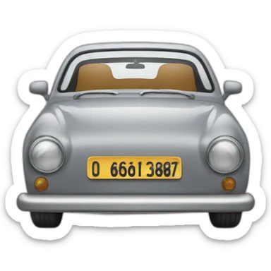 Vehicle registration plate sticker