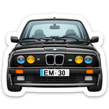 BMW E30 best view sticker