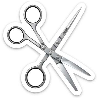 hairdressers scissors sticker