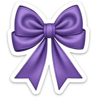 artsy bow delicate pastel dark purple colour sticker