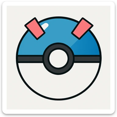 blue pokeball emoji sticker