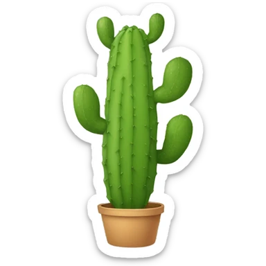 single flat Nopal without pot sticker