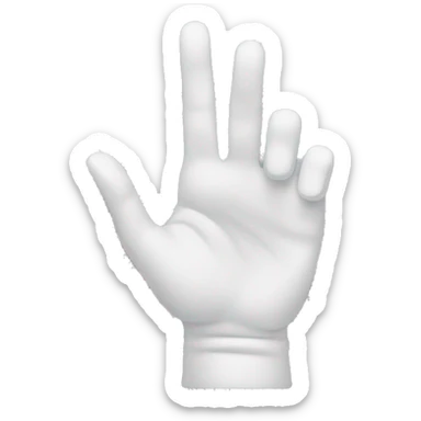 1 hand folding in half sticker