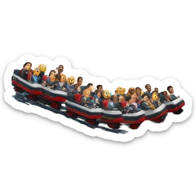 roller coaster sticker